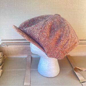 Multicolor Tweed Newsboy Cap VINTAGE